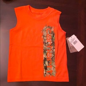 *NWT* Boys Carhartt Orange & Camo Tank